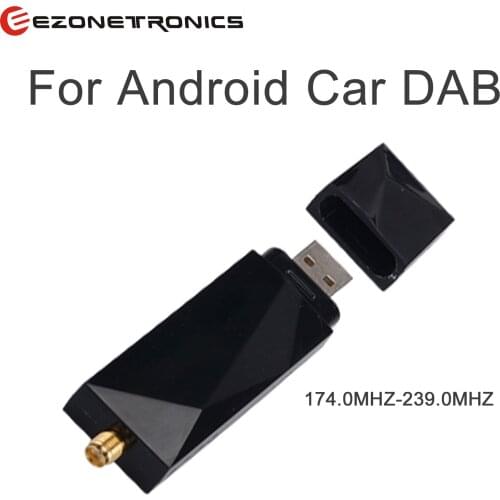 Ezonetronics DAB+ Antenna with USB Adapter Receiver for Android Car Stereo Player Support RDS DLS SS Car Accessories