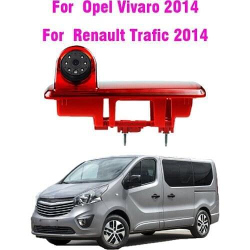 Car Rear View Brake Light Backup Camera For OPEL VAUXHALL VIVARO RENAULT Trafic Auto Parking Reverse Backup Camera Night Vision
