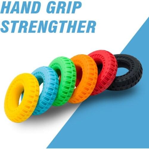 Hand Gripper Ring Strengths Rehabilitation Finger Exercise Expander Power Grip Wrist Ball Trainer for Basketball Guitar