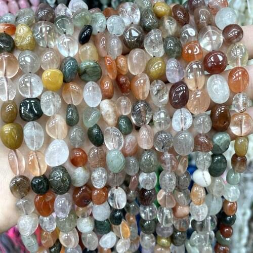 5-12mm Irregular Natural Colorful Rutilated Quartz Loose Spacer Beads For Jewelry DIY Making Bracelet Earrings Accessories