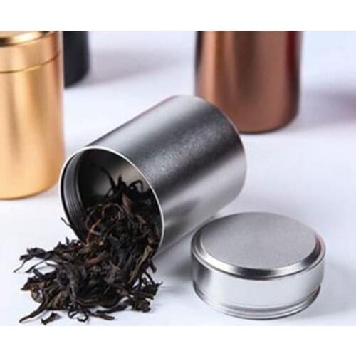 Metal Round Box Jewelry Storage Box Iron Tea Can Small Travel Portable Container Mini Jar Sugar Coffee Caddy Home Organizer