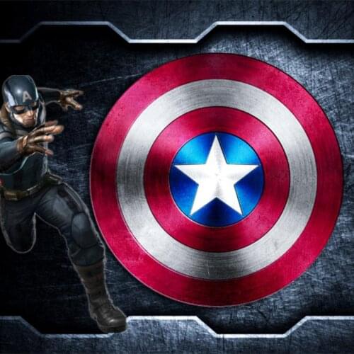 Metal Iron Shield Captain America Role-playing Props, Marvel Large Superhero Pendant Shield, Halloween Wall Decorations