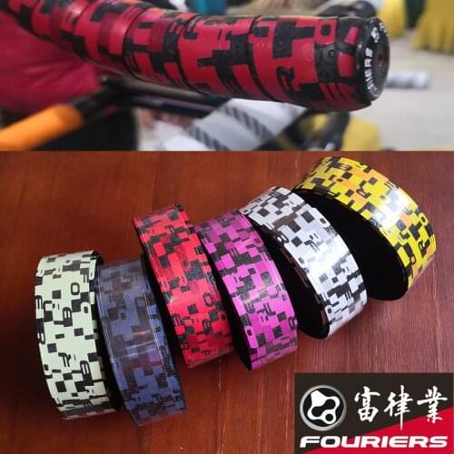 2020 new Fouriers Dual Color style Bicycle Drop Handlebar Tape Bike Bar Tape And Plugs PU Handlebar Tape 7 colors available