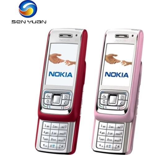 Original Nokia E65 2G GSM Mobile Phpne 2.2'' 2MP Camera Russian/Arabic Keyboard 950mAh Unlocked Refurbished Symbian OS Cellphone