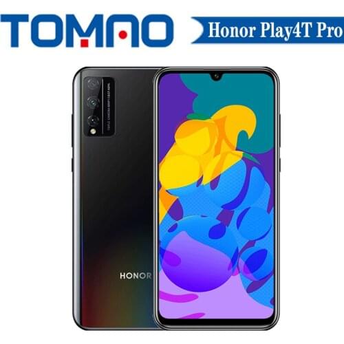 Original Honor Play4T Pro Cellphone 6GB 8GB RAM 128GB ROM Kirin 810 Octa Core 4000mAh 48MP Three Cameras 6.3 inch 2400x1800 OTA
