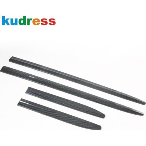 Side Door Trim For Ford Explorer 2020 2021 Carbon Fiber Decoration Molding Strip Stream Panel Bumper Hoods Cover Car Accessories