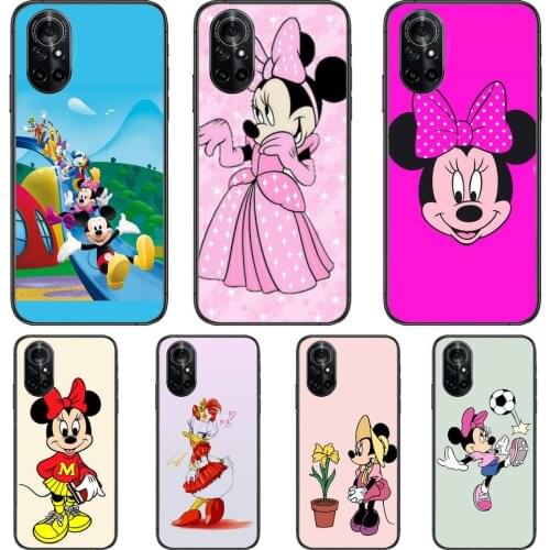 Our Mickey Mouse Clear Phone Case For Huawei Honor 20 10 9 8A 7 5T X Pro Lite 5G Black Etui Coque Hoesjes Comic Fash design