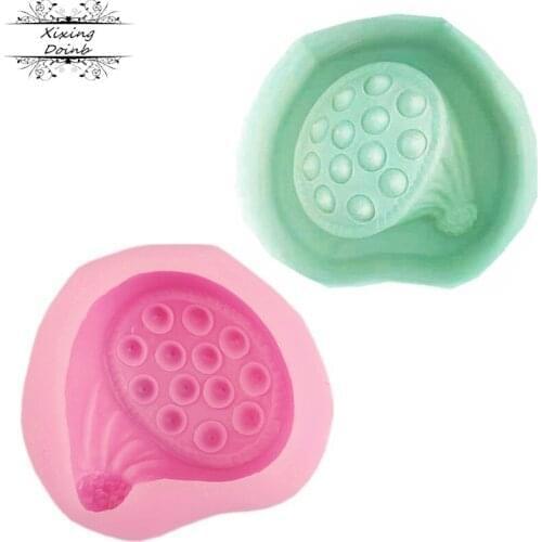 DIY lotus shape silicone mold cake decoration tool resin mold Chocolate Candy Mold lotus baking accessories