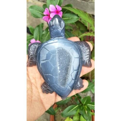 1PC natural agate turtle turtle statue exquisite Nordic mineral home decoration crystal gem home decoration modern gift