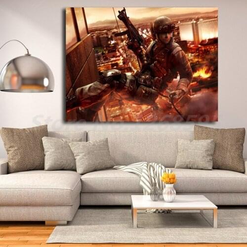 Tom Clancys Rainbow Six Vegas 2 HD Wallpapers Art Canvas Poster Painting Wall Picture Print Artwork For Home Bedroom Decoration