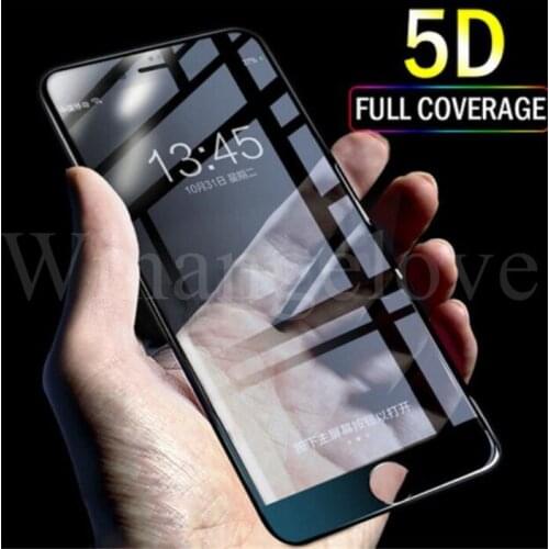 200pcs 5D Curved tempered Screen Protector 9H Tempered Glass Carbon Fiber Screen Protector for iPhone X 6 6s 7 8 Plus