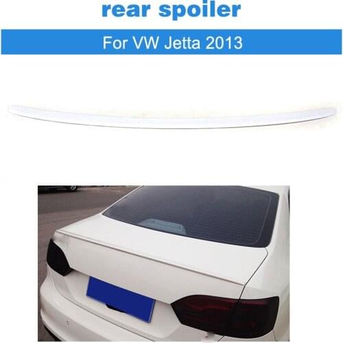 ABS White Painted Trunk Boot Spoiler Wing Lip Fit For VW Jetta 2013