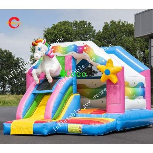 Free air ship to door!15x13ft New Design PVC Bouncing Castle Jumping Castle commercial Used Inflatable jumper house with slide
