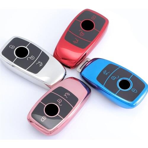 For Mercedes Benz 2017 E Class W213 2018 S class Car styling Accessories Scratch-resistant New Soft TPU Car Key Case Full Cover