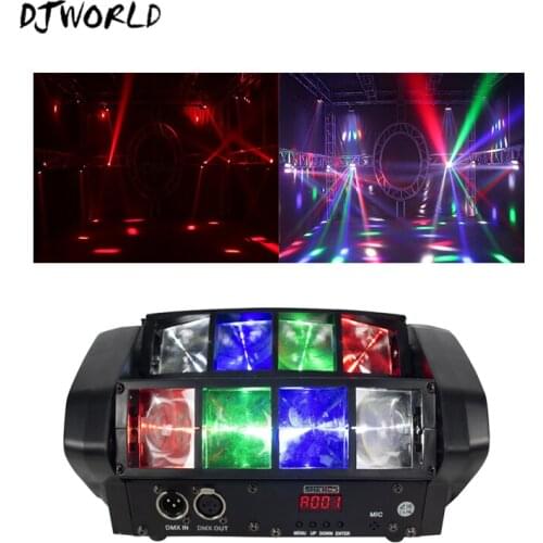 Moving Head Dj Light Led Rgbw 8X6W Mobile Spider LED Beam Light Suitable For Stage Light Dj Party Disco Light