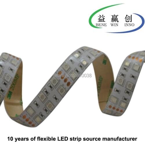 100M/Lot DC 24V double rows led strip lights 120leds/M 20mm wide 5050 smd led strip 28.8W/M CRI 90 strip led lights with R/Y/B/G