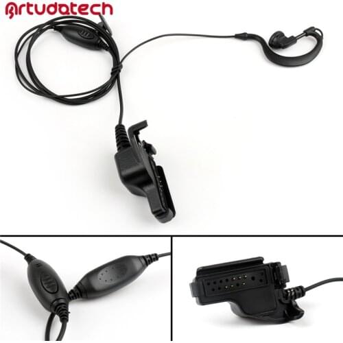 Artudatech G-Shape Ear Hook Earpiece Headset PTT MIC For Motorola XTS2500 XTS5000 MTX838 GP1200 XTS 2500 5000 Accessories