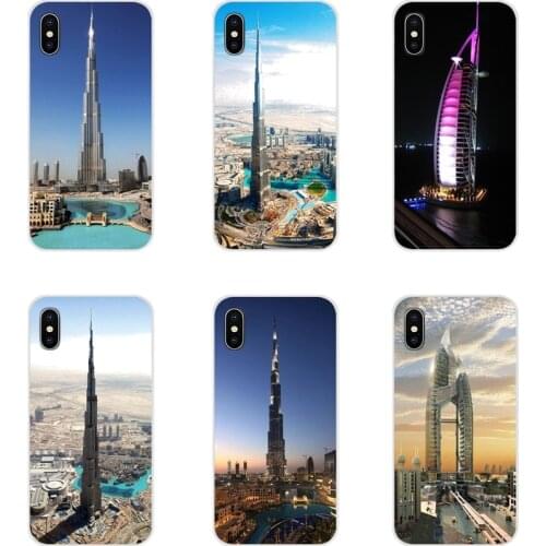 Dubai City Architectural landscape 5 Design Case For Huawei G7 G8 P7 P8 P9 P10 P20 P30 Lite Mini Pro P Smart Plus 2017 2018 2019