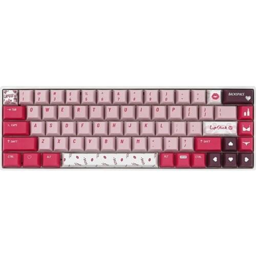 GMK Valentines PBT DYE Sublimation Keycaps 131 Keys Cherry Profile Keycap for Cherry MX Switches GK61 GK87 Mechanical Keyboard