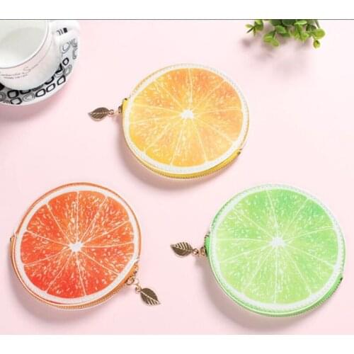 1 Pcs Wallet Purse Zipper Fruit Shape PU Leather Cute for Coin Money Cards Keys Best SaleFBE2