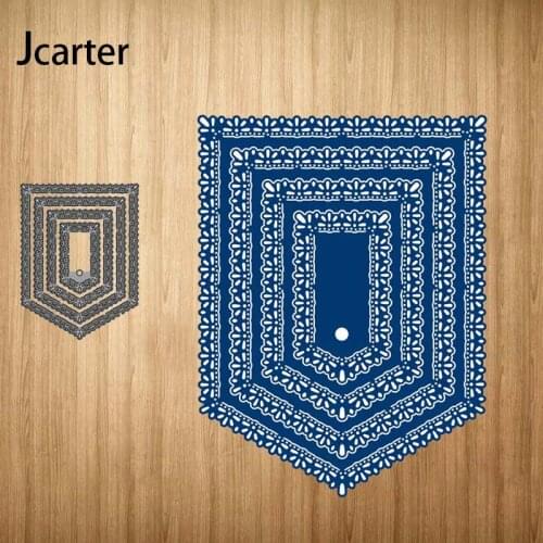 New Design Metal Cutting Dies Multiple Pentagonal Frame Craft Stencil Scrapbooking Handmade Card Make Shape Album Decor Model