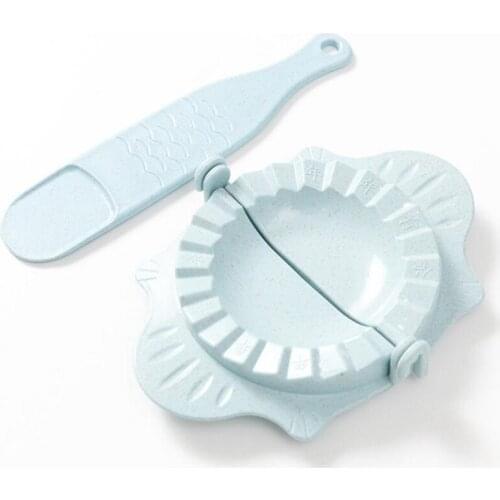 1Pcs Wheat Straw Dumpling Maker Device Kitchen Accessories Jiaozi Pierogi Mold Baking Tools Portable Dumpling Mold Clips PP