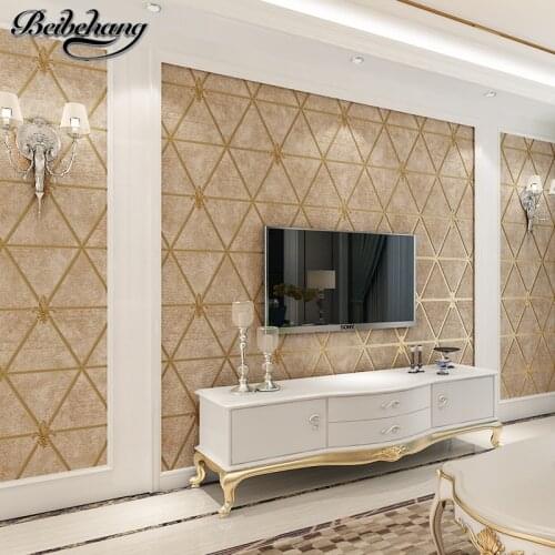 Beibehang Wallpaper 3D Stereo Modern Simple Deer Skinpot Bedroom Non-woven Wallpaper Living Room TV Background Wallpaper