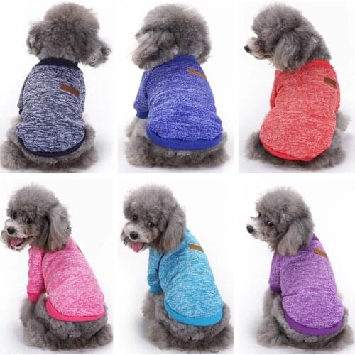 KEMISIDI Dog Clothes For Small Dogs Soft Pet Dog Sweater Clothing For Dog Autumn Chihuahua Clothes Classic Pet Outfit Ropa Perro