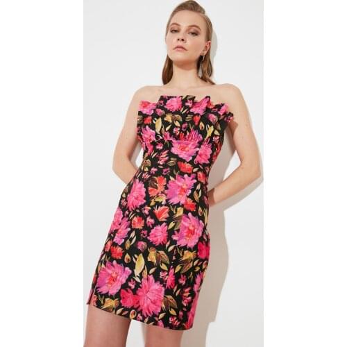 Trendyol Collar Detail Dress TPRSS21EL3063