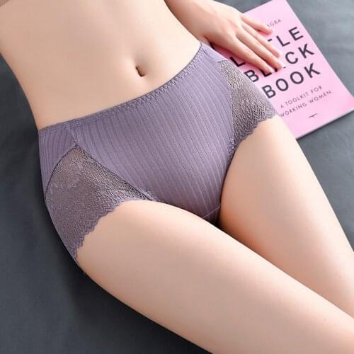 Sexy Women Lace Panties Seamless Womens Underwear Cotton Briefs Breathable Underpants Comfort Intimates New Female Lingerie