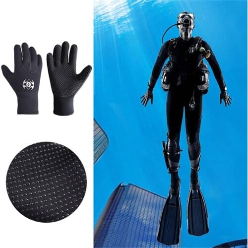 SLINX winter hot and cold diving gloves 3mm neoprene material swimming gloves unisex diving warm gloves #W