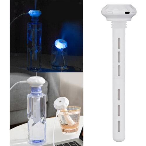 USB Air Humidifier Diamond Water In-bottle Mist Maker For Travel Office Mini Personal Humidifier for Car,Bedroom,Whisper Quiet