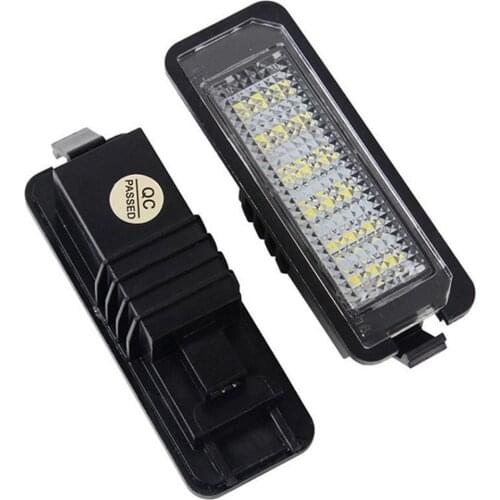 1/2Pcs LED Car License Number Plate Light Lamp for Golf 4/5/6 Phaeton
