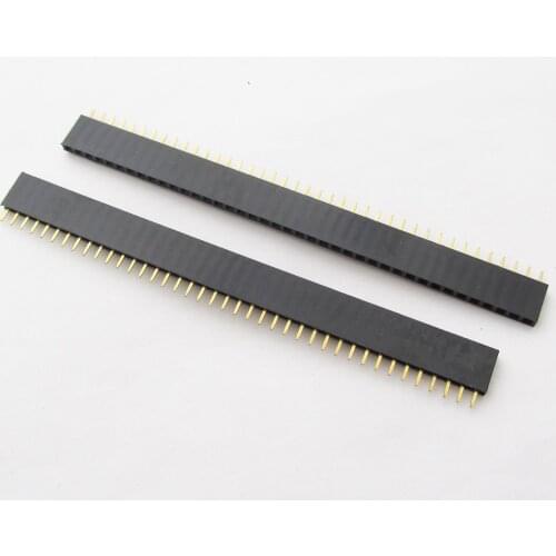 1pc 40 Pin Female Jack IC Single Row Flat Header Socket 2.54mm/0.1"