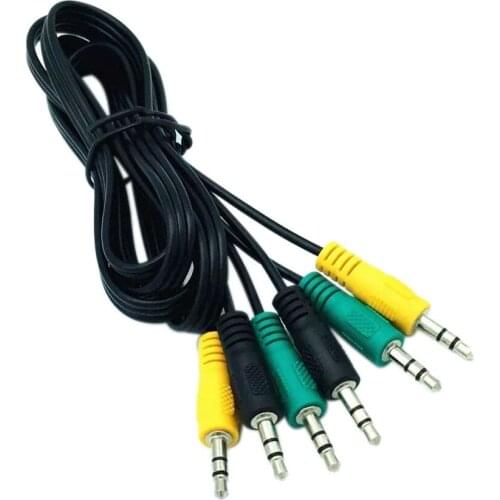 3.5mm Home For 5.1 Channel Car Male 3 In 1 Replacement Parts Audio Cable Adapter Converter Computer Accessories TRS Jack Speaker