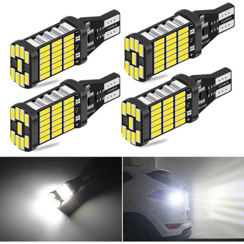 4x Canbus T15 W16W LED Bulbs Error Free LED Backup Lights 921 912 W16W LED Bulbs Car Reversing Lamp Xenon White For Audi