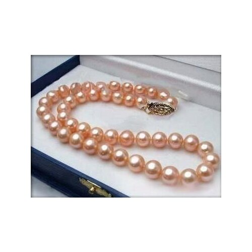 8-9mm Pink Akoya Cultured Pearl Necklace 18" (no box)