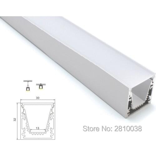 20 X 1M Sets/Lot 30mm wide surface mounted aluminium led channel housing and U shape led strip profile for suspending lamps