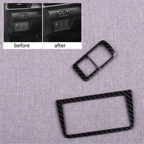 CITALL 2pcs ESP FCW Function Control Button Trim fit for Honda Accord 10th 2018 2019 2020 Stainless Steel