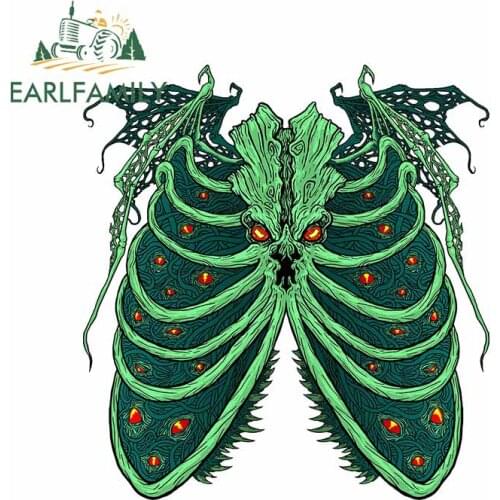 EARLFAMILY 13cm x 11.8cm For Ribs of The Old God Motorcycle Car Stickers Campervan Decal Vinyl Material Suitable for VAN RV JDM
