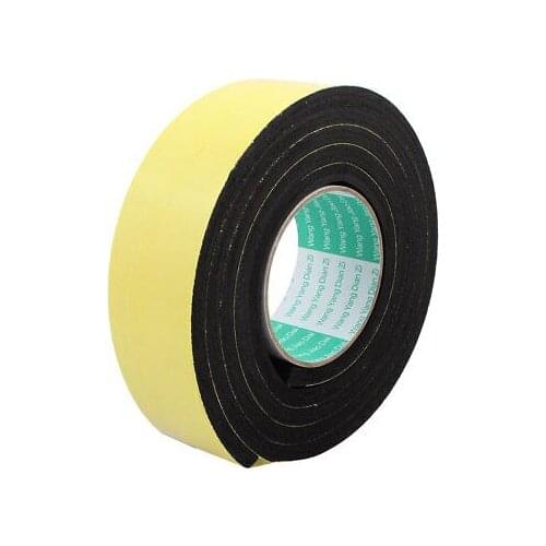 50mm Width 8mm Thickness EVA Single Side Sponge Foam Tape 2 Meters Length Yellow