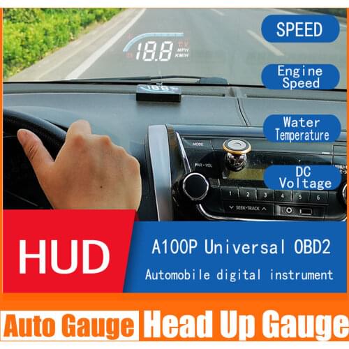 L1 HUD Head-up Displays Gauge Small Size Smar Chip Definition Speedometer Auto Diagnostic Tool OBD Fault Codes Overspeed Alarms