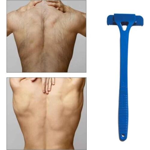Manual Shavin Mens Back Razor Shaver With 5 Blade Hair Remover Shaving Blue Removal For Male with Replaceable Blade All Body
