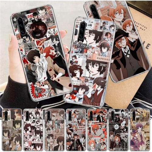 Bungo Stray Dogs Poster Soft Cover Phone Case For Huawei P30 P20 P10 P40 Mate 30 20 10 Pro Lite P Smart Z Plus + Customized Coqu