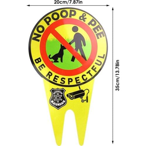 No Peeing Dog Sign Garden Decor Double Sided No Pooping Dog Sign With Stake Stop Dogs From Pooping Or Peeing On Your Garden