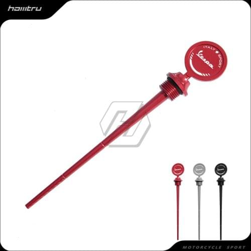 Motorcycle Oil Filler Cap with Dipstick for Engine Oil Case for Vespa Sprint Primavera 150 2013-2020