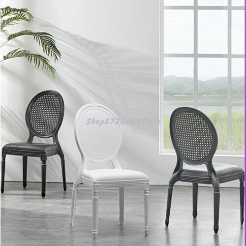 Dining chair home Nordic chair plastic backrest stool ins net red modern minimalist creative leisure outdoor negotiation chair