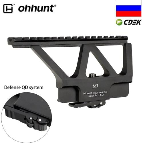 Ohhunt Elite Defense Quick Detach System AK Rail Scope Mount Base Picatinny Side Rail Mounting For AK 47 AK 74