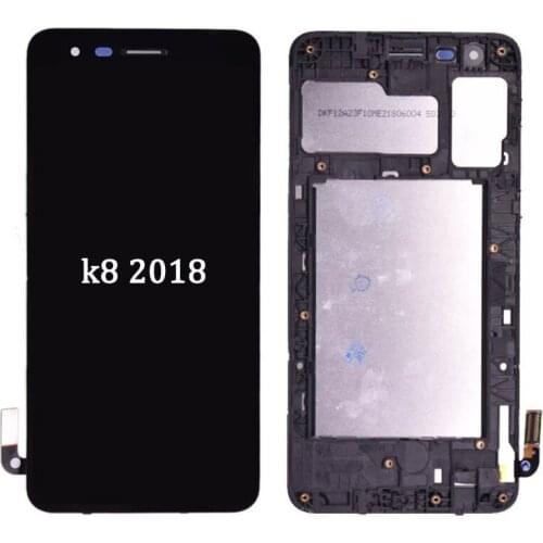 Original For LG Aristo 2 K8 2018 SP200 MX210 LCD Display Touch Screen Digitizer with Bezel Frame Full Assembly Free shipping