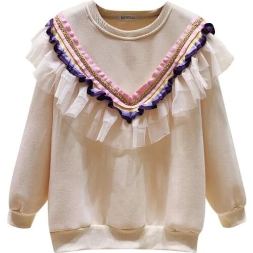 Autumn And Winter 2021 new Plus velvet thick net yarn womens Pullover loose Korean base coat round neck sweater Thicken